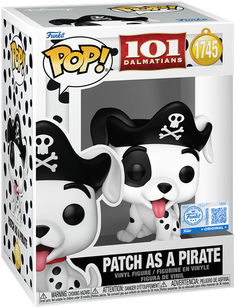 101 Dalmatians - Patch as a Pirate US Exclusive Pop! Vinyl [RS] - Image 3