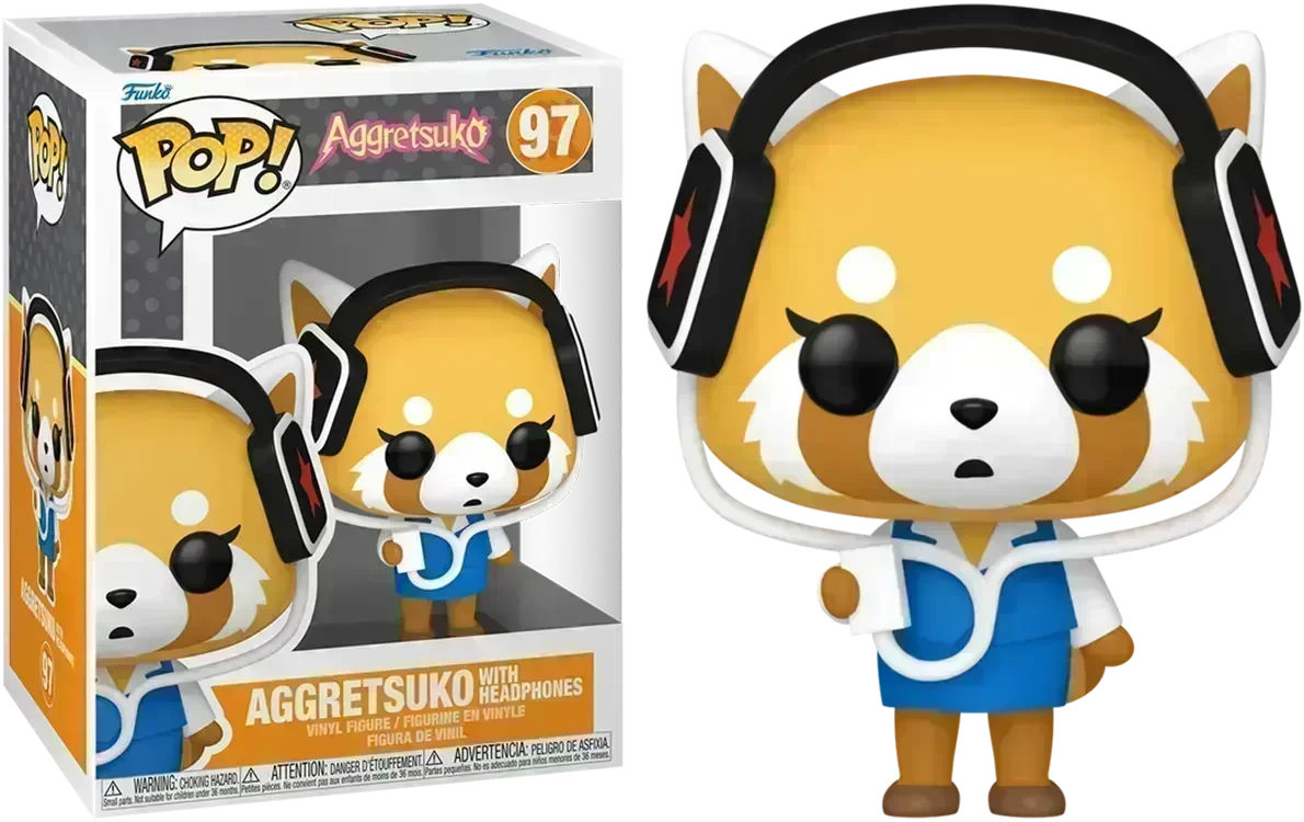 Aggretsuko - Aggretsuko with Headphones Pop! Vinyl