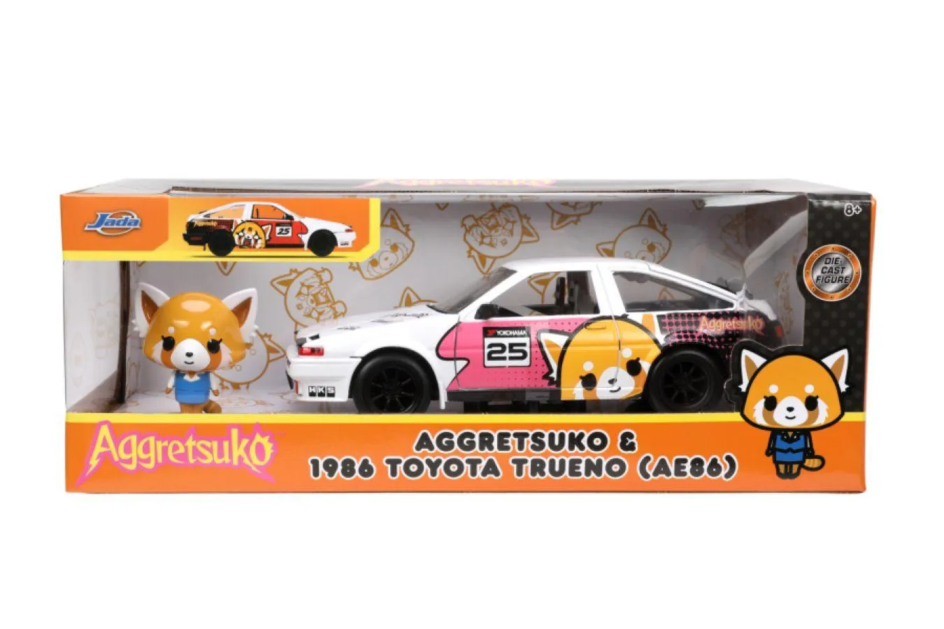 Aggretsuko - Toyota AE86 with Aggretsuko 1:24 Scale Diecast Set - Image 2