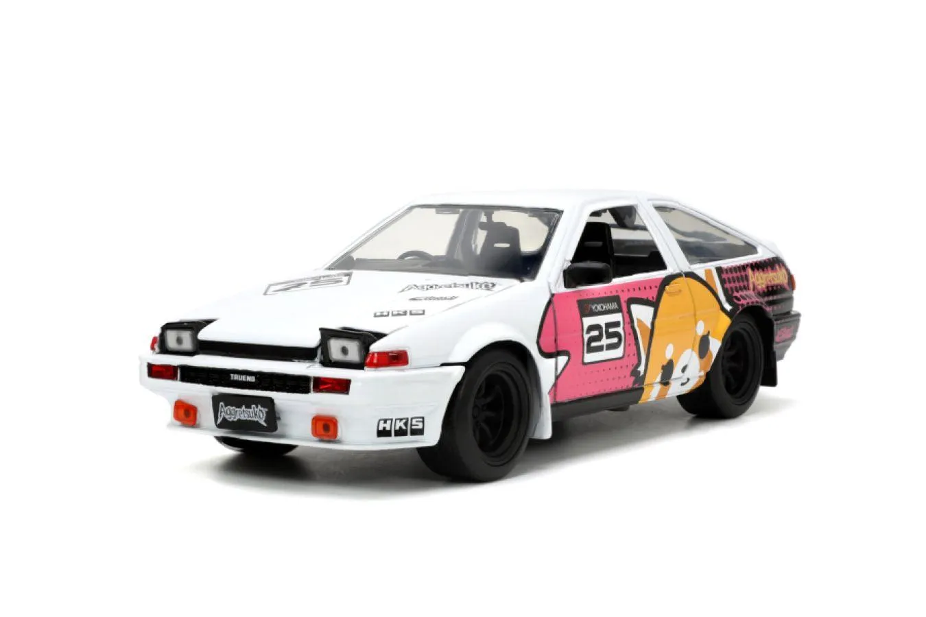 Aggretsuko - Toyota AE86 with Aggretsuko 1:24 Scale Diecast Set - Image 3