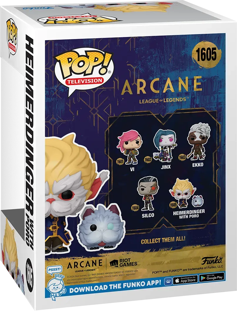 Arcane: League of Legends (TV) - Heimerdinger with Poro Pop! Vinyl - Image 4