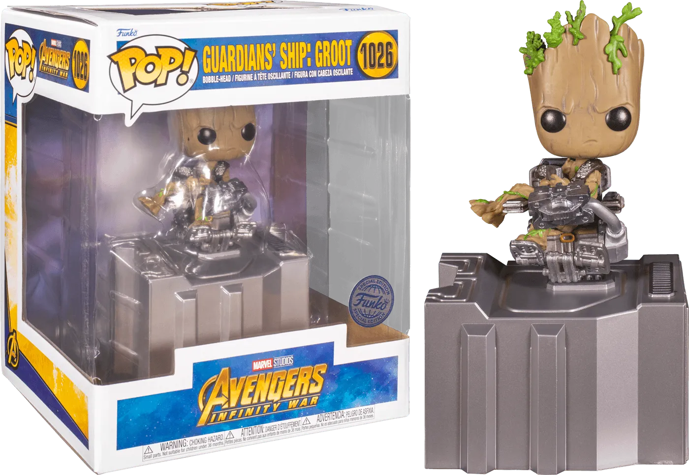 Avengers 3: Infinity War - Guardians Ship Groot US Exclusive Pop! Deluxe [RS]