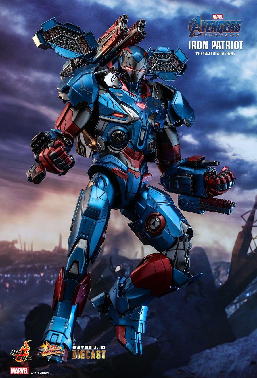 Avengers 4: Endgame - Iron Patriot Diecast 1:6 Scale 12" Action Figure - Image 9