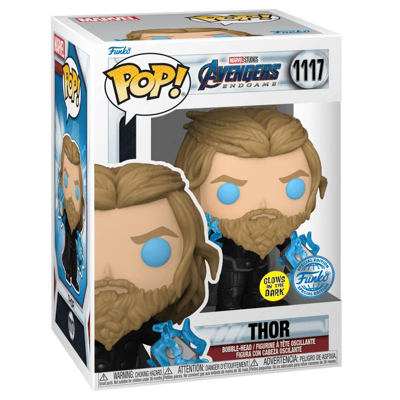 Avengers 4: Endgame - Thor with Thunder US Exclusive Pop! Vinyl [RS] - Image 3