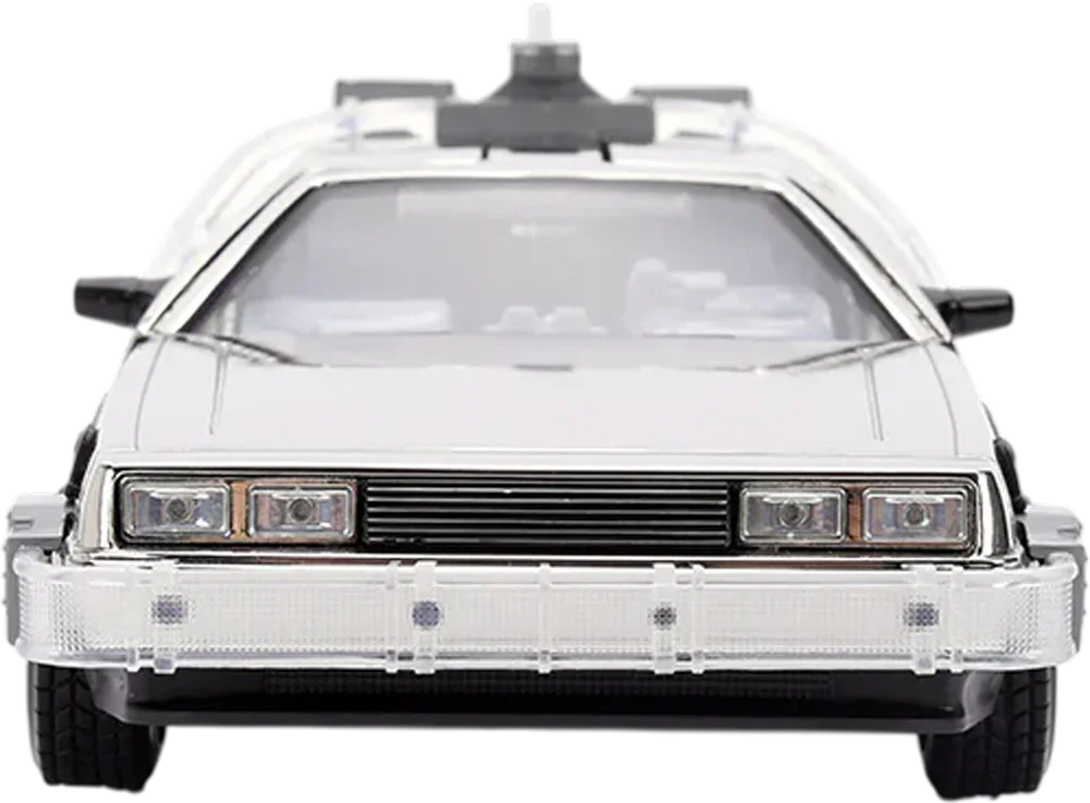 Back to the Future - Delorean (Chrome) 1:24 Scale Diecast Vehicle - Image 4