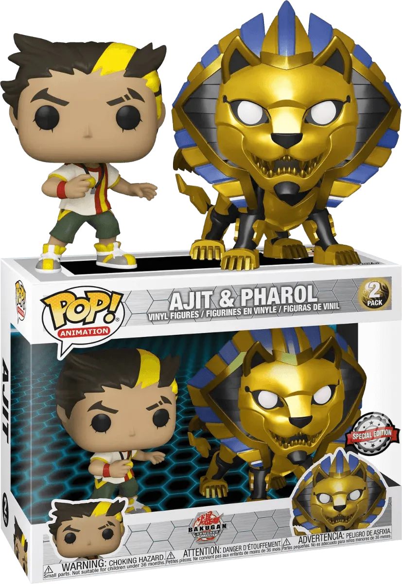 Bakugan - Ajit & Pharol US Exclusive Pop! Vinyl 2-pack [RS]