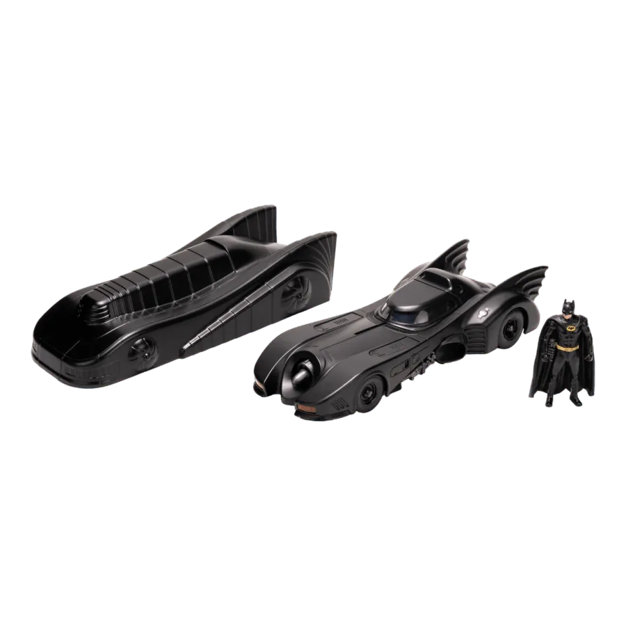 Batman (1989) - Batmobile & Armour with Batman 1:24 Scale Diecast Vehicle Set - Image 2