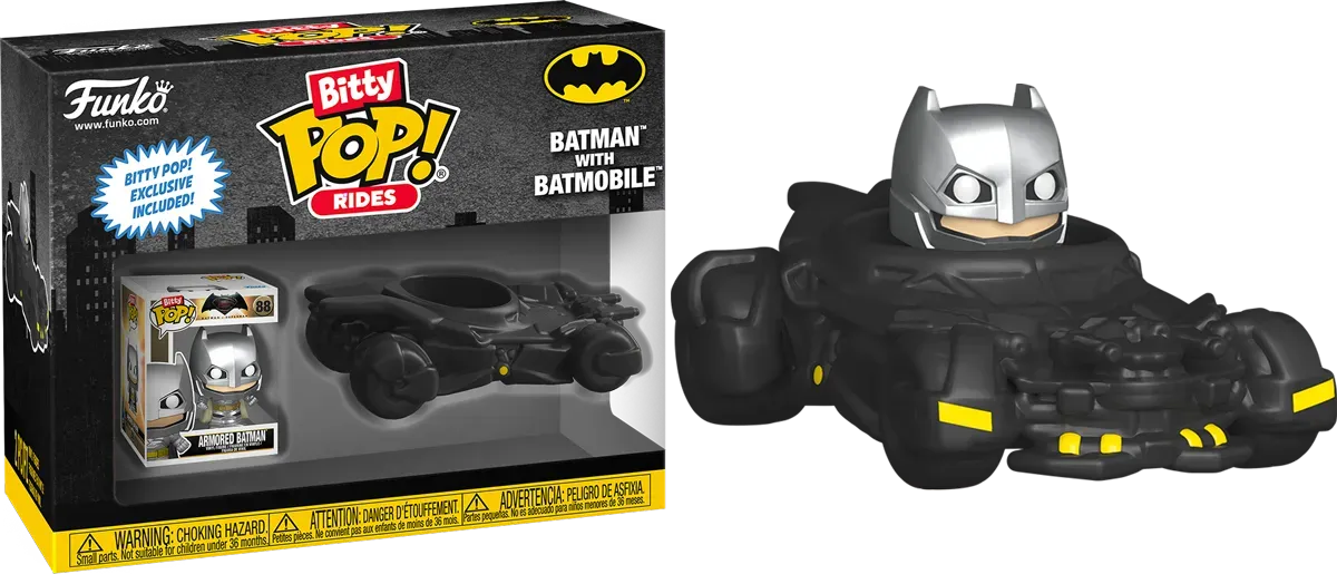 Batman - Batman with Batmobile Bitty Pop! Ride
