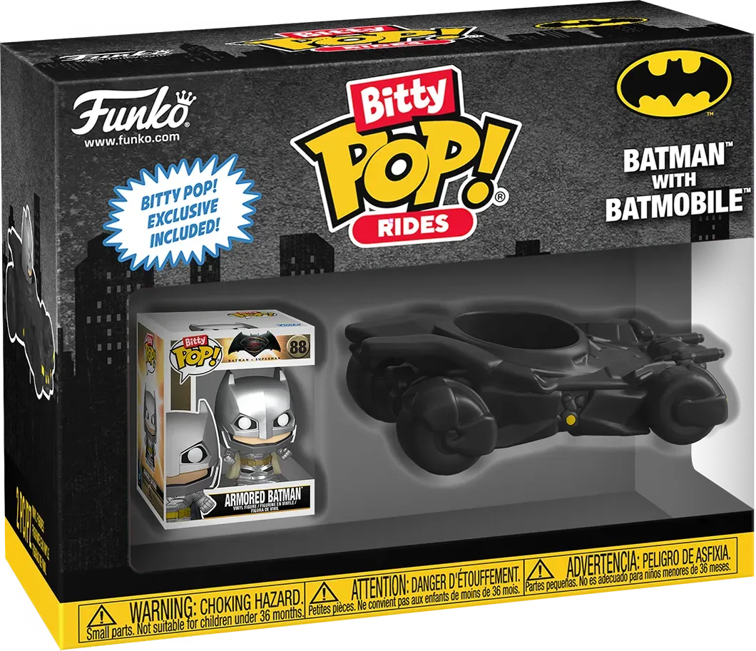 Batman - Batman with Batmobile Bitty Pop! Ride - Image 3