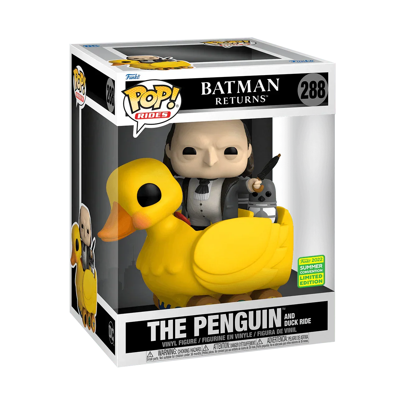 Batman Returns - Penguin & Duck Ride SDCC 2022 Exclusive Pop! Ride Vinyl [RS] - Image 2