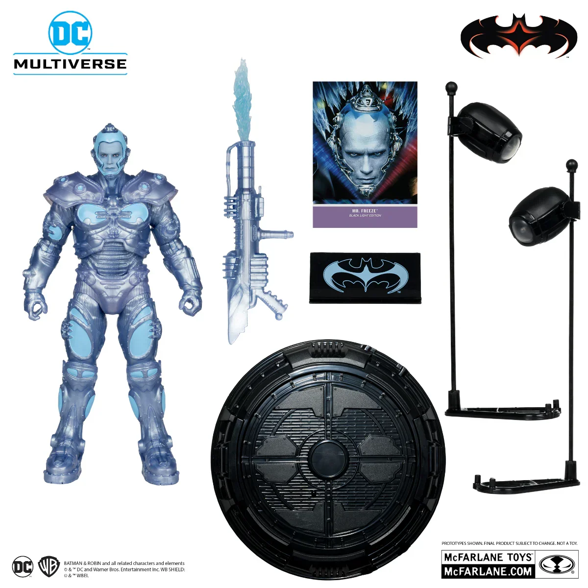 Batman & Robin - Mr. Freeze Black Light Gold Label 7" Figure - Image 7