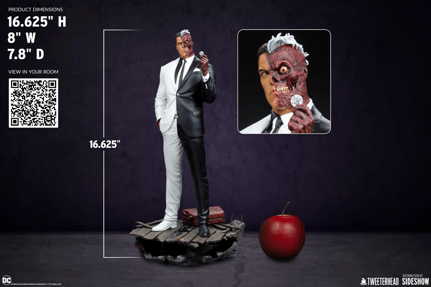 Batman - Two Face 1:6 Scale Maquette - Image 15