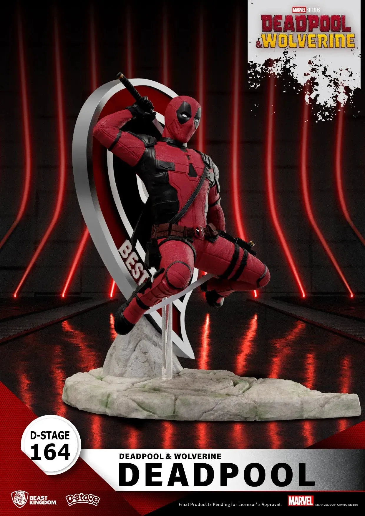 Beast Kingdom D Stage Deadpool & Wolverine Deadpool - Image 3