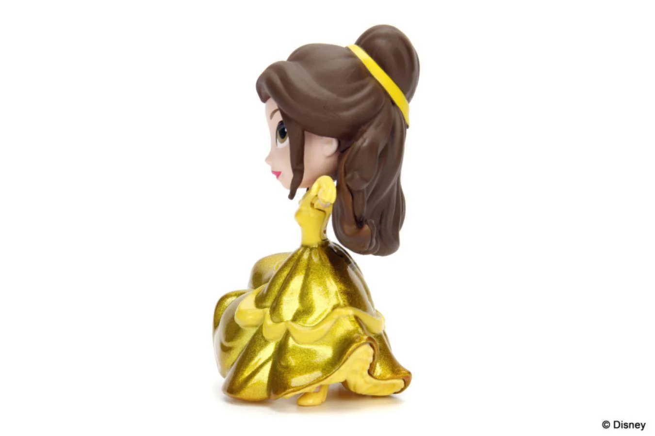 Beauty & the Beast (1991) - Belle with Gold Dress 4" Diecast MetalFig - Image 4