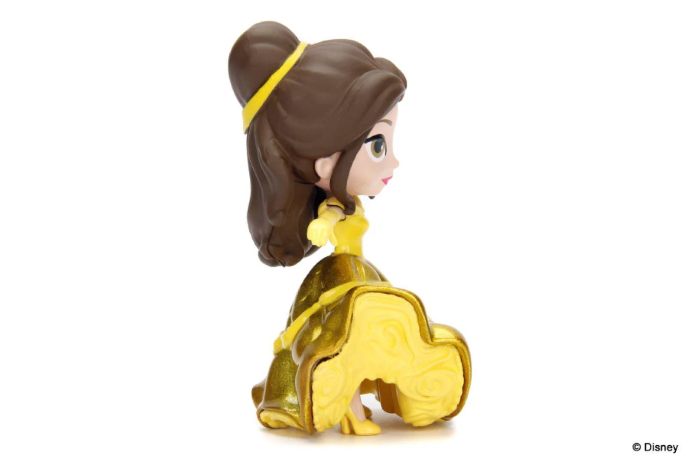 Beauty & the Beast (1991) - Belle with Gold Dress 4" Diecast MetalFig - Image 6