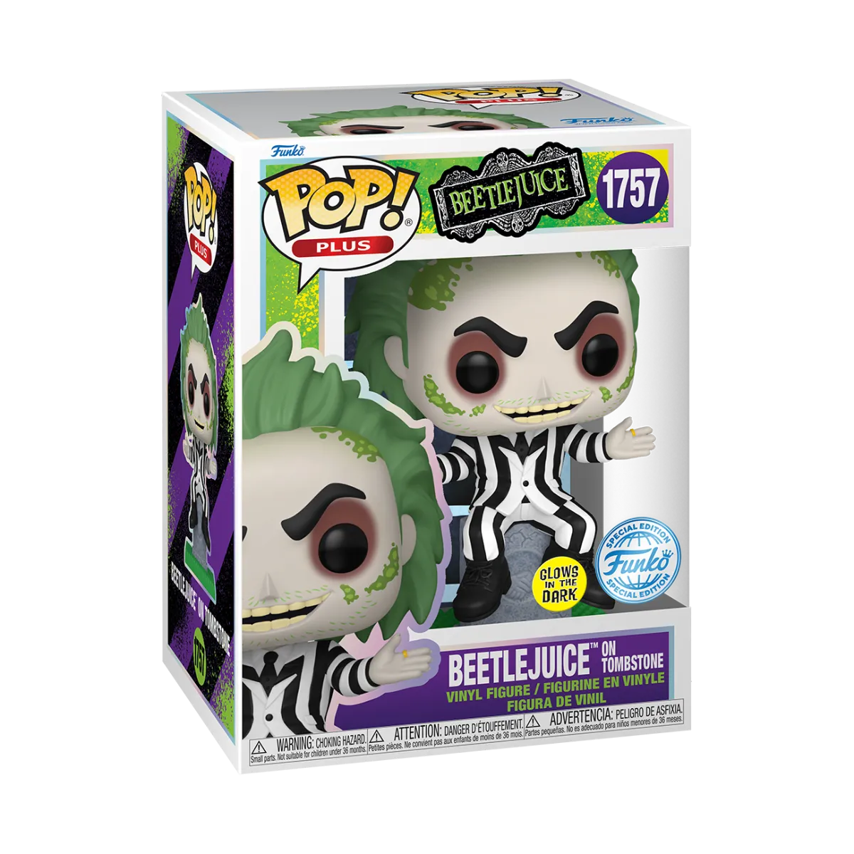 Beetlejuice - Beetlejuice on Tombstone US Exclusive Glow Pop! Vinyl [RS] - Image 4