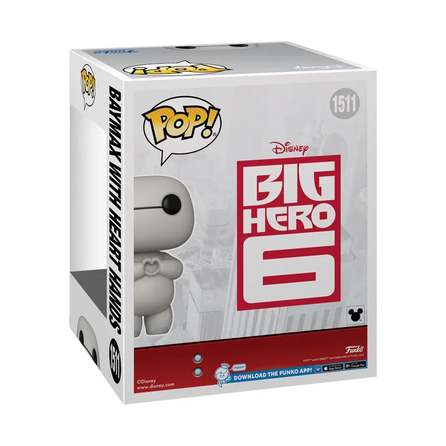 Big Hero 6 - Baymax with Heart Hands 6" Pop! Vinyl - Image 4
