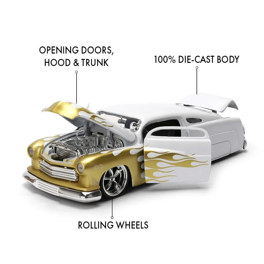 Big Time Muscle - 1951 Mercury 1:24 Scale Diecast Vehicle - Image 8