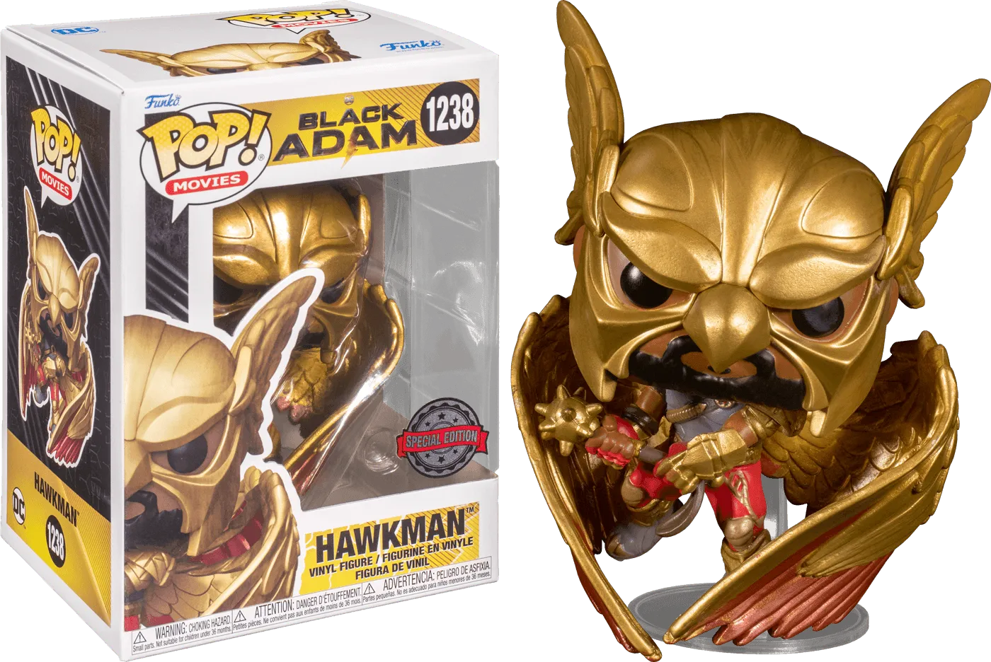 Black Adam (2022) - Hawkman US Exclusive Pop! Vinyl [RS]