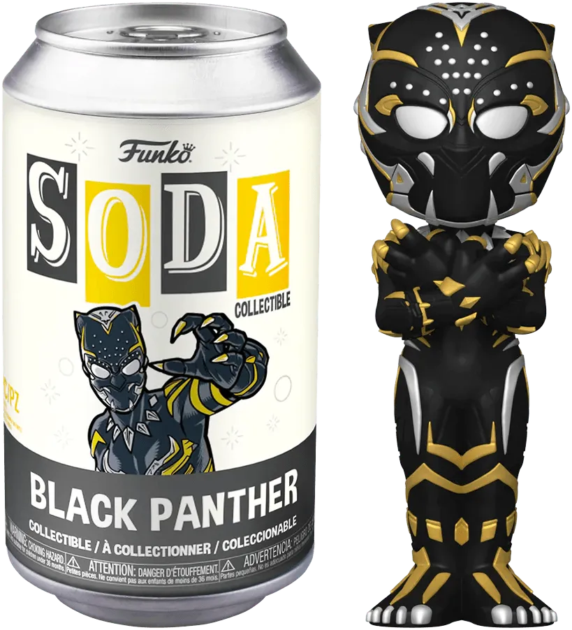 Black Panther 2 - Wakanda Forever - Black Panther (with chase) Vinyl Soda