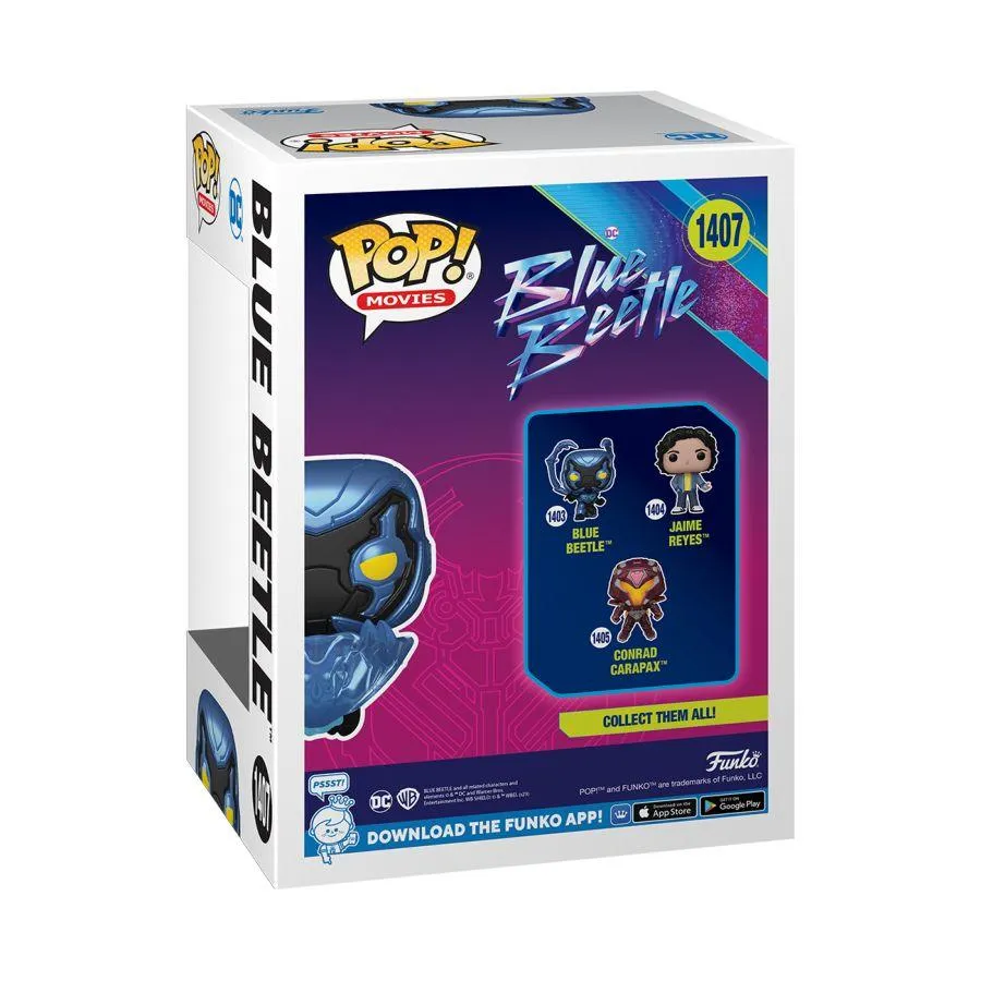 Blue Beetle (2023) - Blue Beetle in Flight Glow US Exclusive Pop! Vinyl [RS] - Image 4