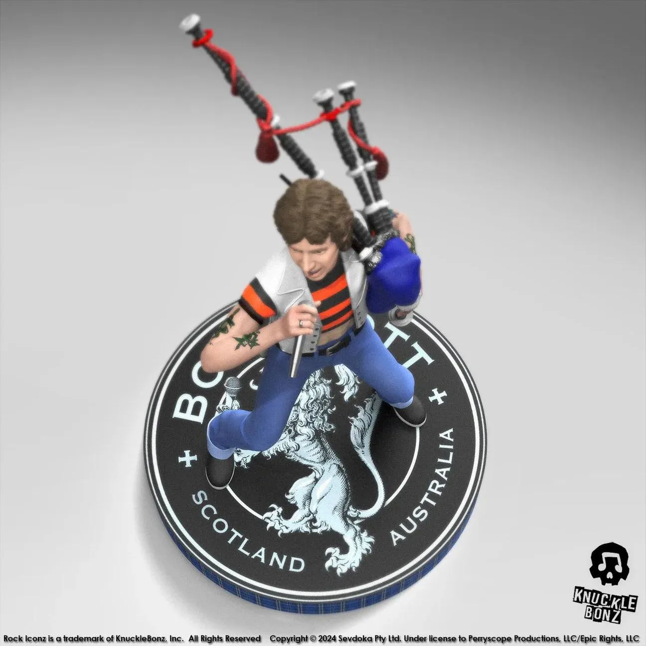 Bon Scott - Bon Scott with Bagpipes Rock Iconz Statue - Image 6