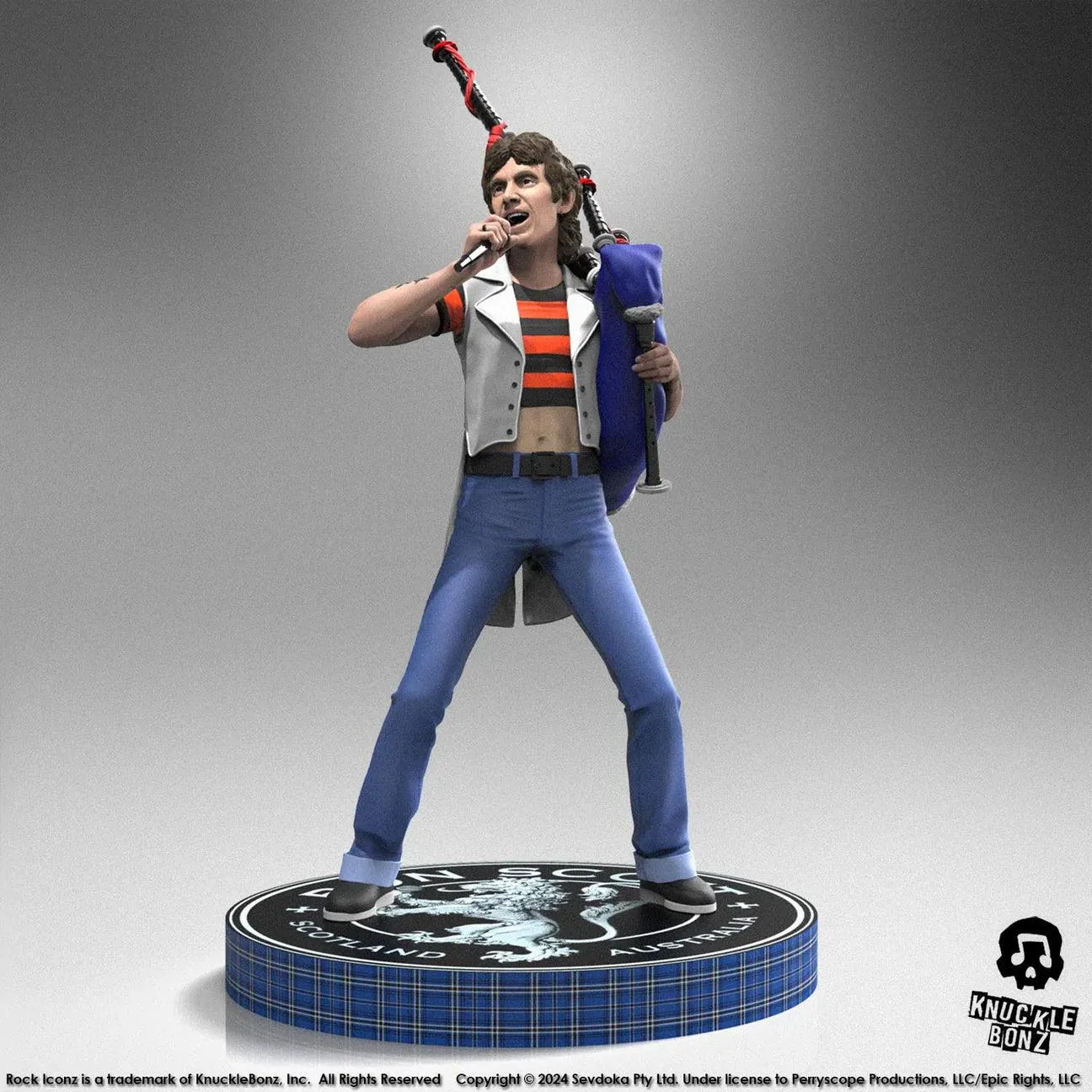 Bon Scott - Bon Scott with Bagpipes Rock Iconz Statue - Image 7