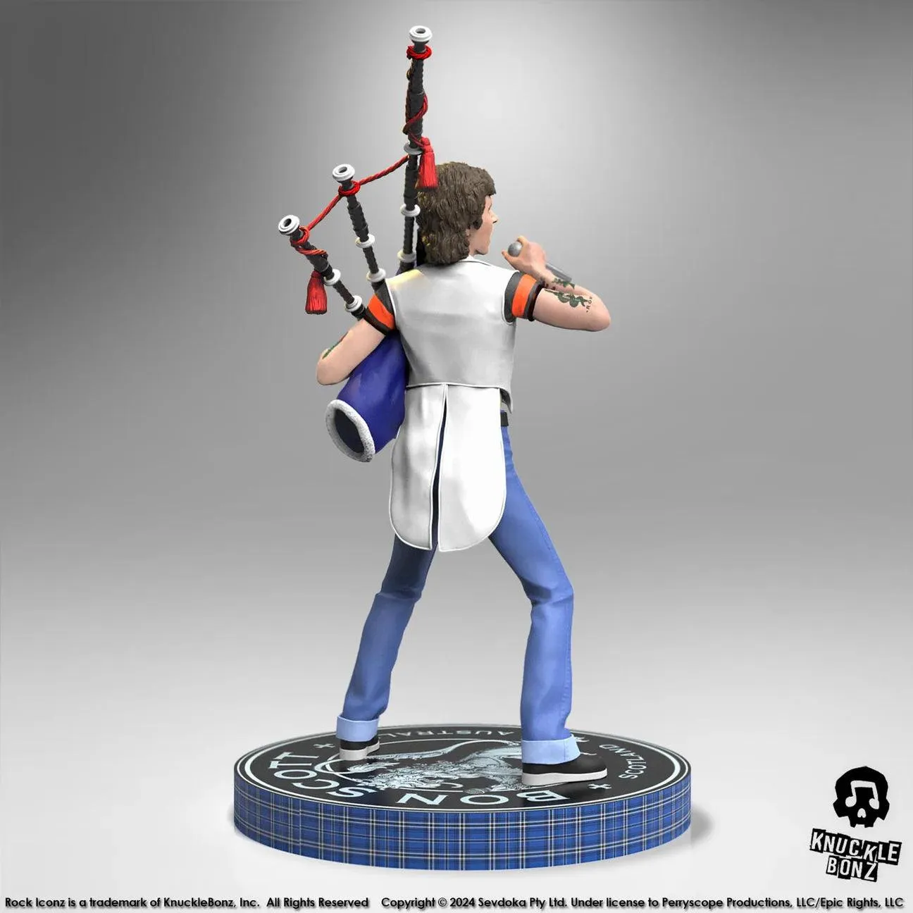 Bon Scott - Bon Scott with Bagpipes Rock Iconz Statue - Image 8