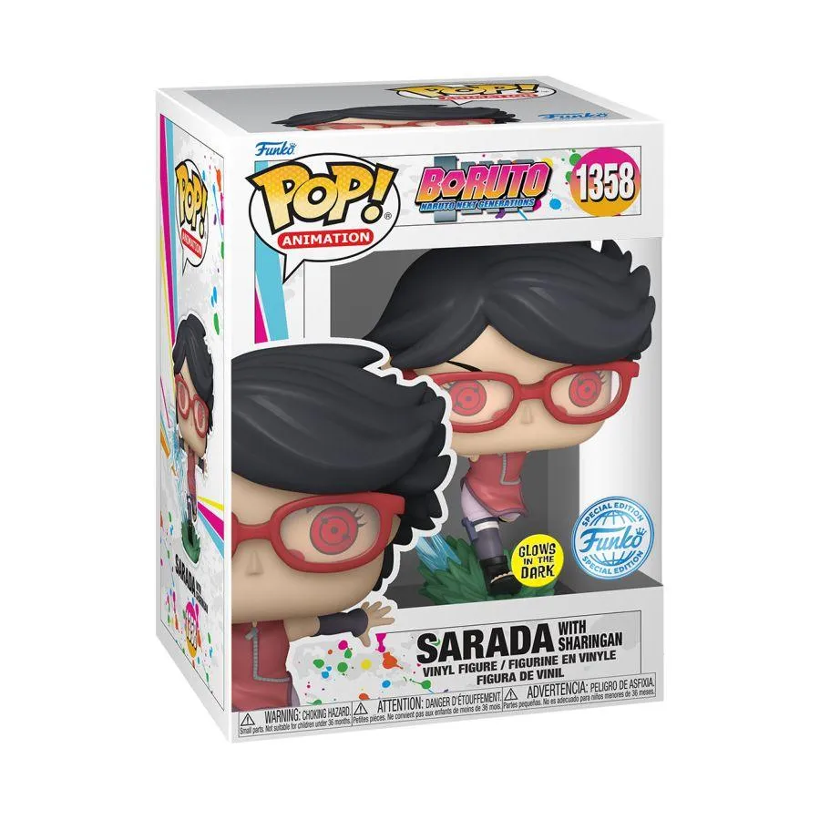 Boruto: Naruto Next Generations - Sarada with Sharingan Glow US Exclusive Pop! Vinyl [RS] - Image 3