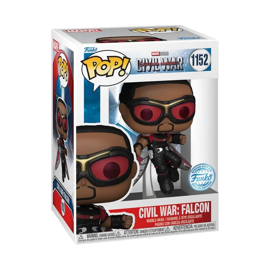 Captain America: Civil War - Falcon US Exclusive Build-A-Scene Pop! Vinyl [RS] - Image 3