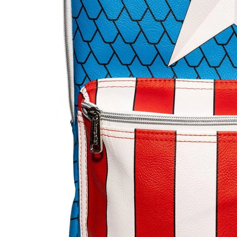 Captain America - Costume Mini Backpack with Pin - Image 10