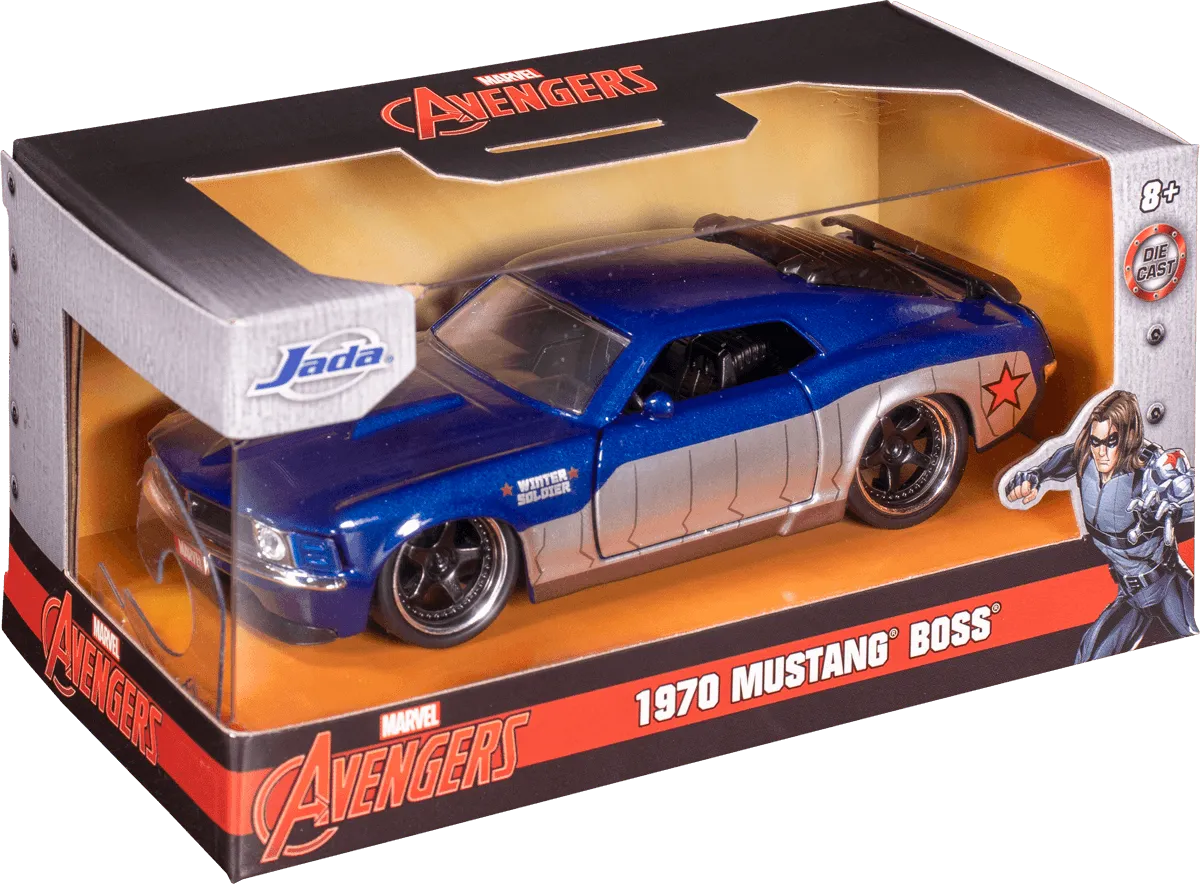 Marvel Comics - Winter Soldier 1970 Ford Mustang 1:32 Scale Hollywood Ride