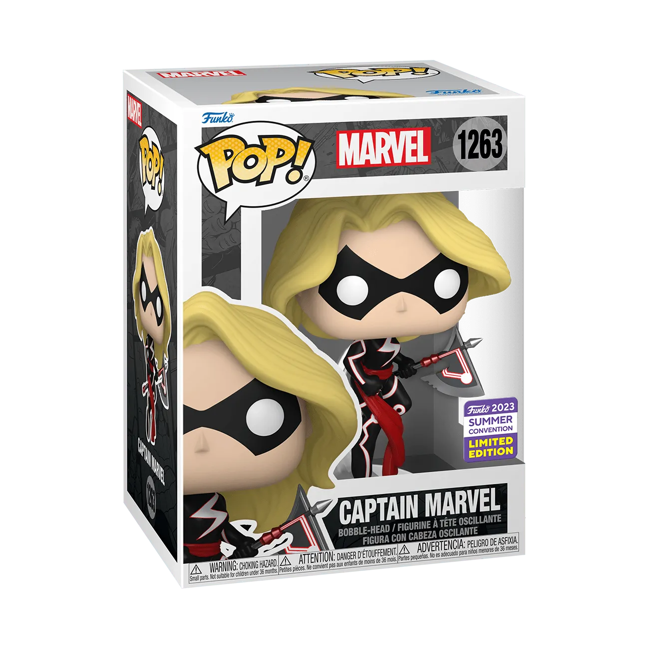 Captain Marvel - Captain Marvel with Axe SDCC 2023 US Exclusive Pop! Vinyl [RS] - Image 3