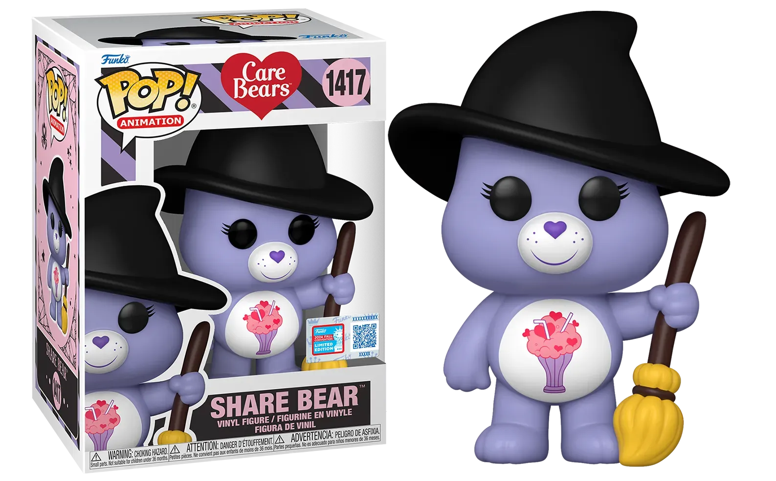 Care Bears - Share Bear Witch NYCC 2024 US Exclusive Pop! Vinyl [RS]