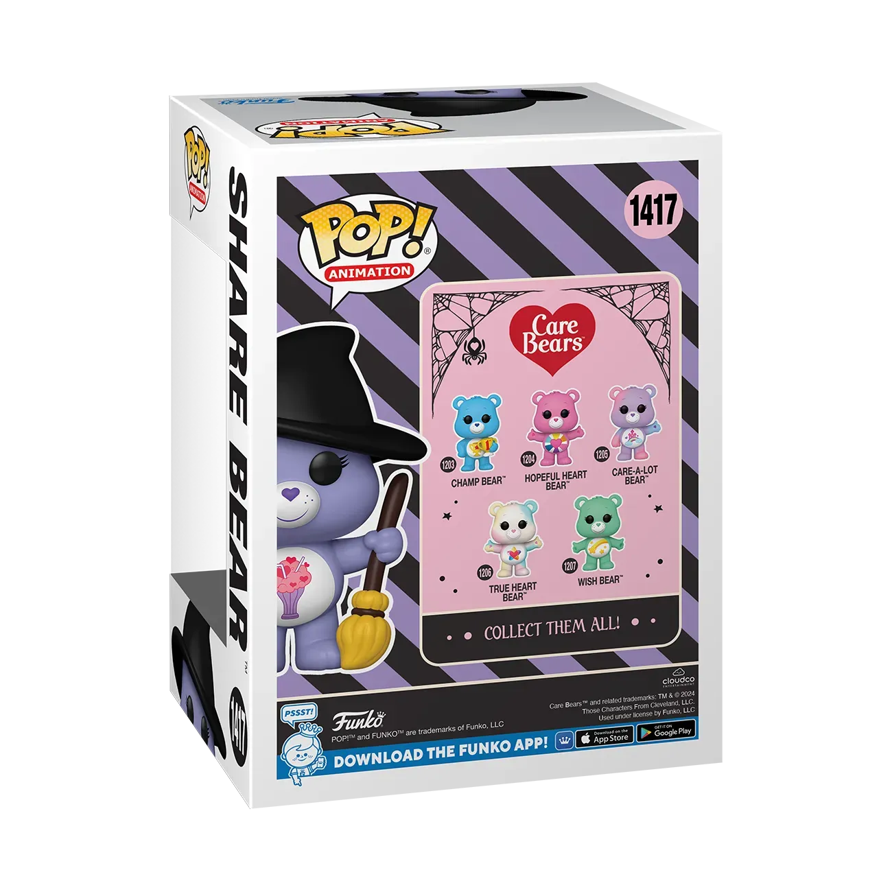 Care Bears - Share Bear Witch NYCC 2024 US Exclusive Pop! Vinyl [RS] - Image 4