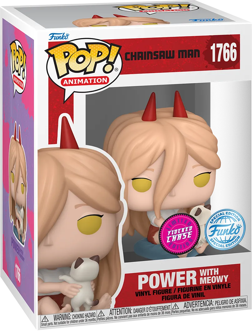 Chainsaw Man - Power with Meowy (with chase) US Exclusive Pop! Vinyl [RS] - Image 5