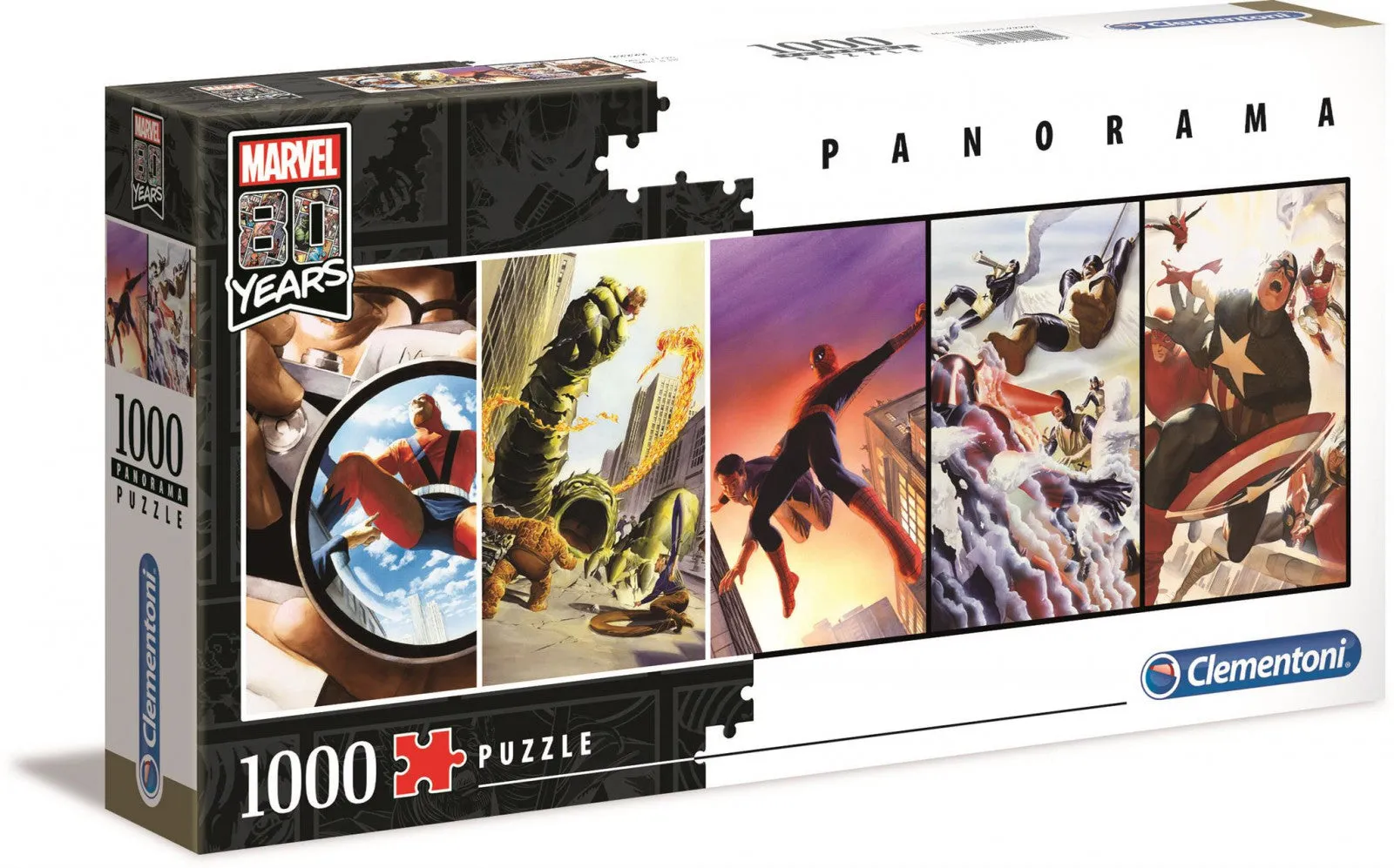 Clementoni Puzzle Marvel 80th Anniversary Panorama Puzzle 1,000 pieces - Image 2