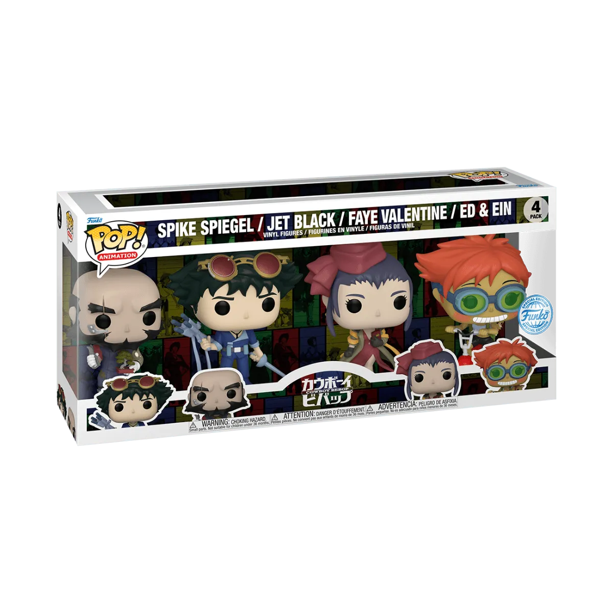 Cowboy Bebop - Bebop US Exclusive Pop! 4-Pack [RS]