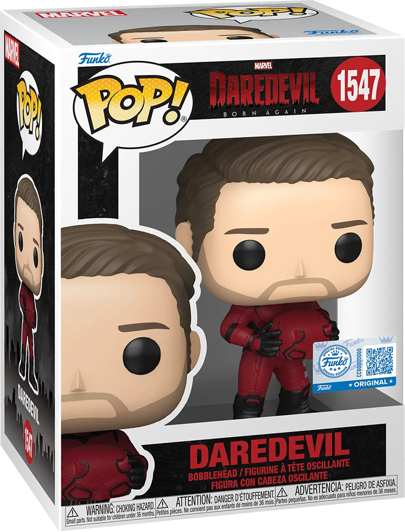 Daredevil: Born Again - Daredevil Unmasked US Exclusive Pop! Vinyl [RS] - Image 3