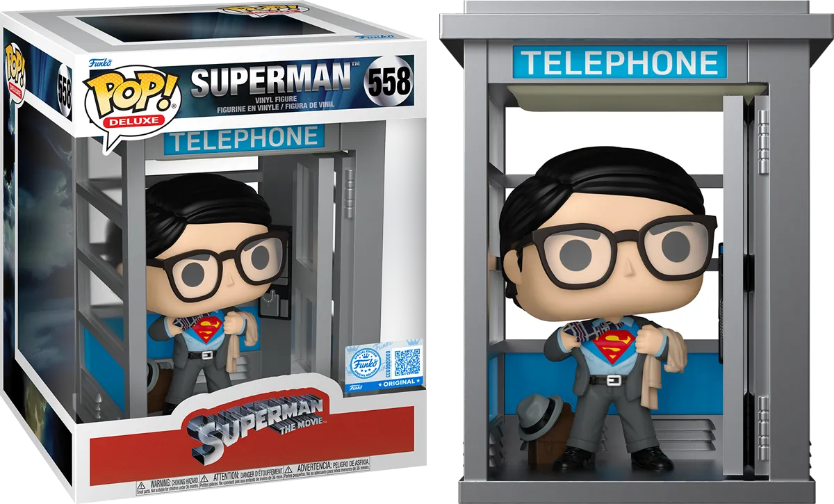 DC Comics - Superman in Phone Booth US Exclusive Pop! Deluxe [RS]