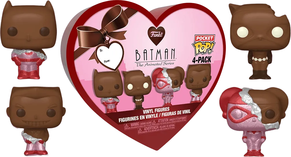DC Comics: Valentines 2024 - Pocket Pop Heart Box 4-Pack