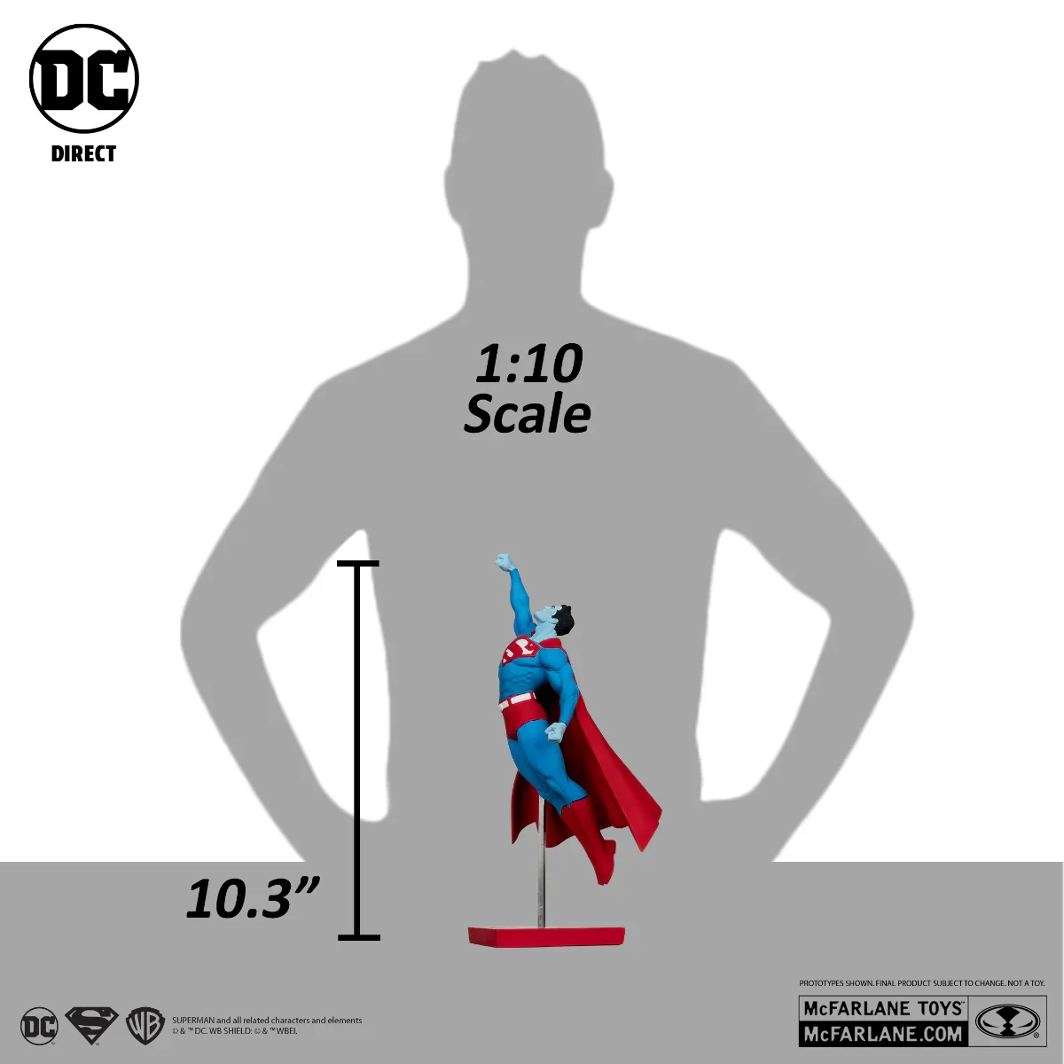 DC Comics - Superman Red & Blue by Gary Frank Resin Statue - Image 5