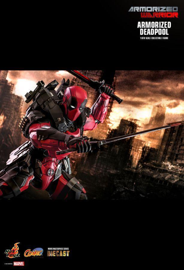 Marvel Comics - Armorized Deadpool Diecast 1:6 Scale 12" Action Figure - Image 12