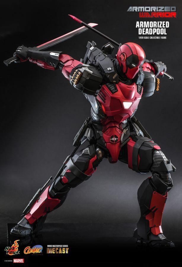 Marvel Comics - Armorized Deadpool Diecast 1:6 Scale 12" Action Figure - Image 4