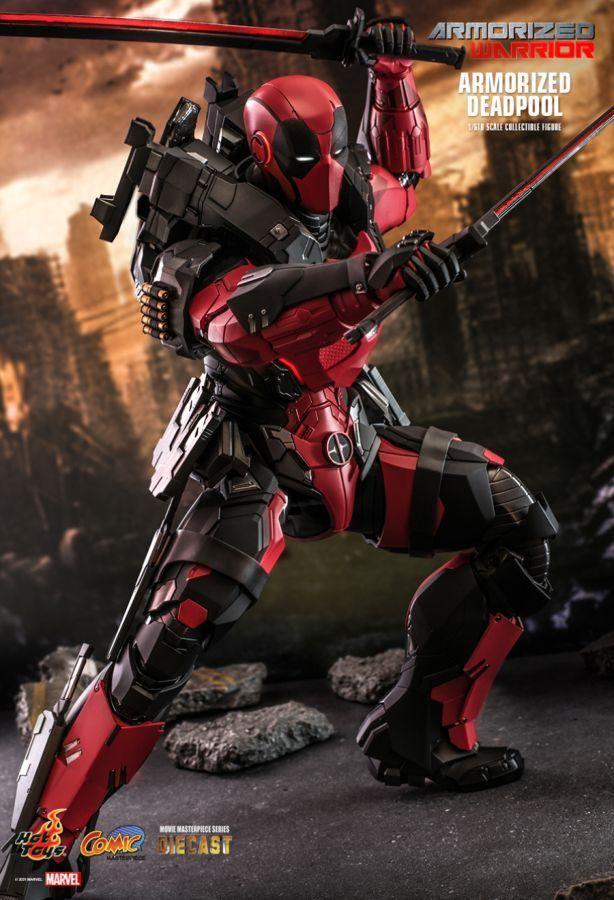 Marvel Comics - Armorized Deadpool Diecast 1:6 Scale 12" Action Figure - Image 5