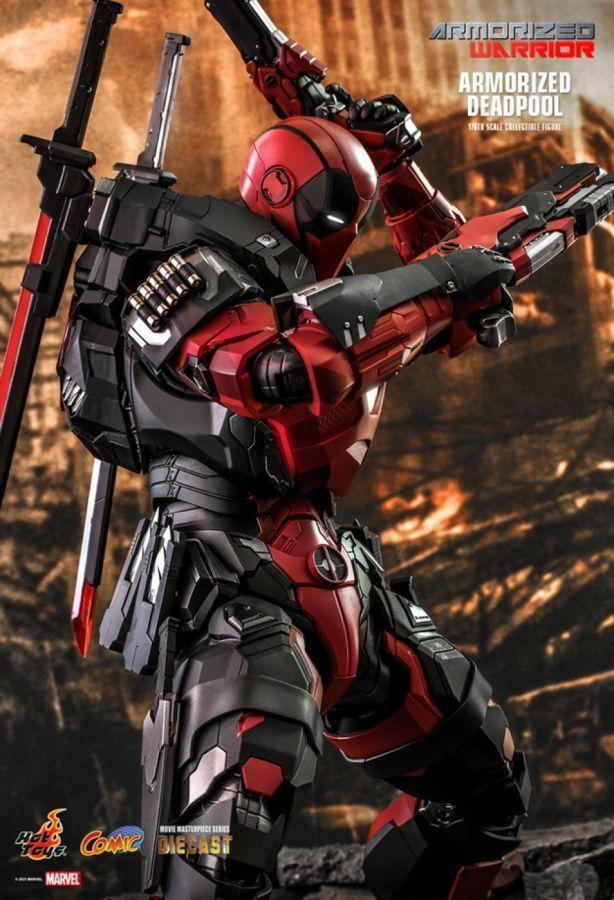 Marvel Comics - Armorized Deadpool Diecast 1:6 Scale 12" Action Figure - Image 7