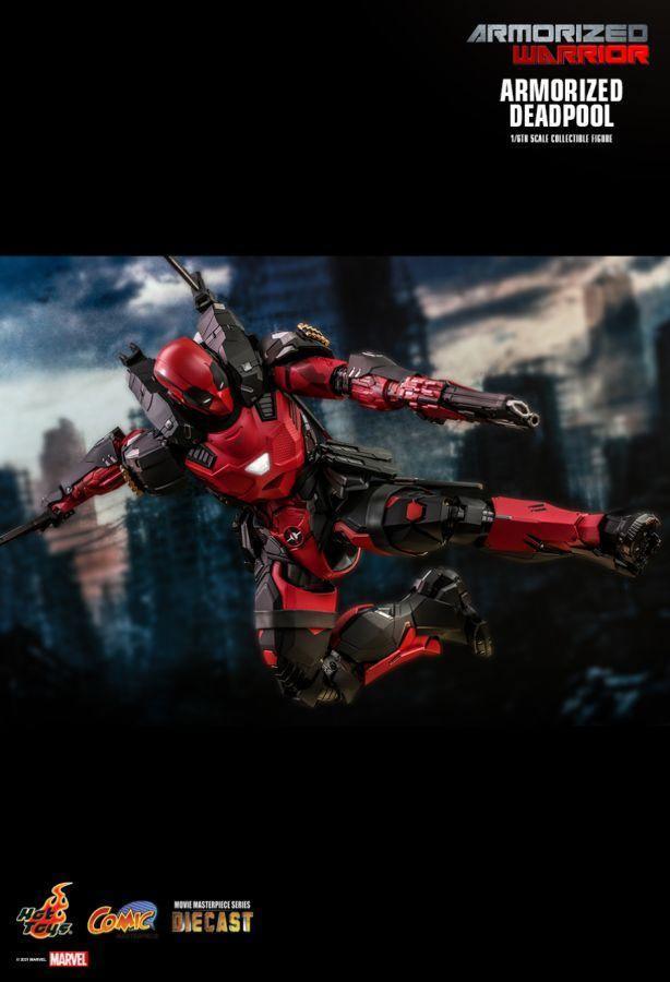 Marvel Comics - Armorized Deadpool Diecast 1:6 Scale 12" Action Figure - Image 9