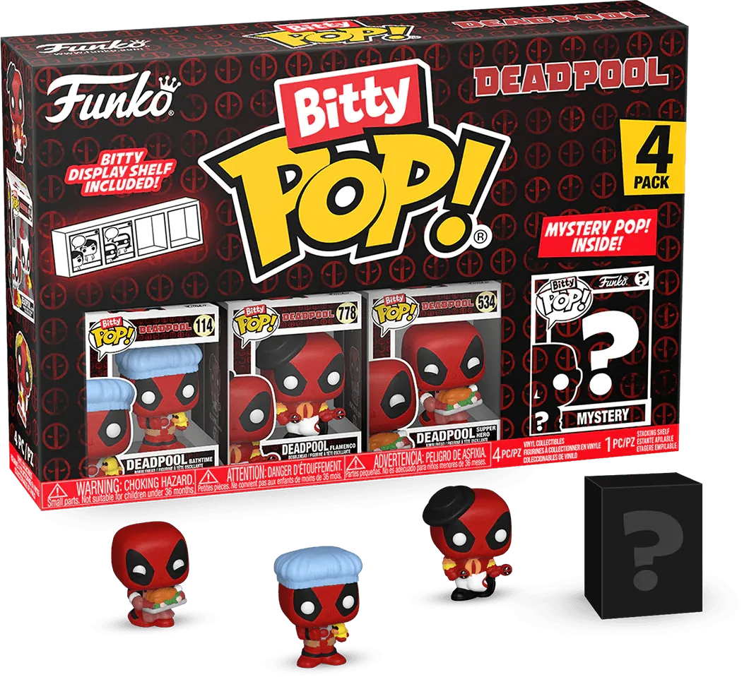 Deadpool - Bathtime Bitty Pop! 4 -Pack