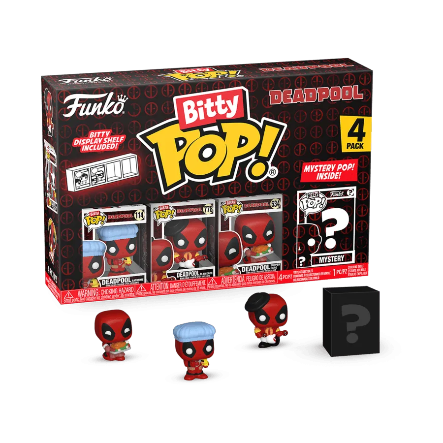 Deadpool - Bathtime Bitty Pop! 4 -Pack - Image 4