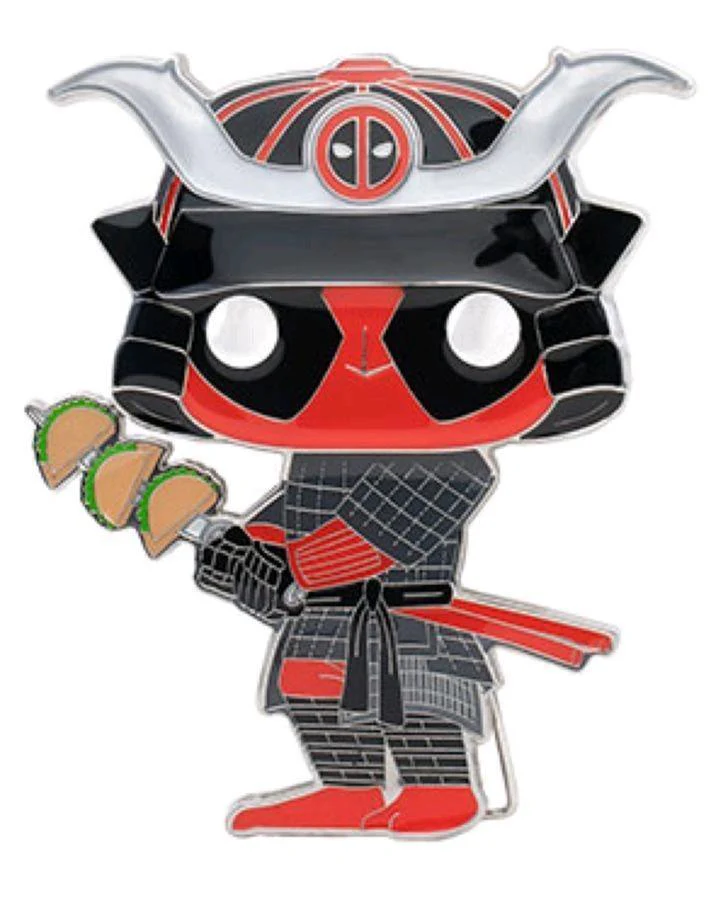 Deadpool - Taco Samurai 4" Pop! Enamel Pin - Image 2